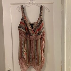 Lane Bryant Hankerchief Summer Top NWT